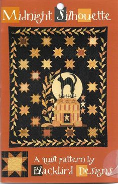 the cover of midnight silhouette quilt pattern book