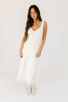 midland maxi dress Fitted White Breezy Midi Dress, Casual White Midi Dress By Urban Outfitters, White Midi Dress By Urban Outfitters, White Non-stretch Maxi Dress, Casual Date Nights, White Stretch A-line Maxi Dress, Spring Wedding Guest Dress, Denim Midi Dress, Polka Dress