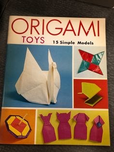 the book origami toys is on display