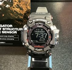 G-Shock Rangeman GPR-B1000-1 with GPS and and Low-Temp LCD Mens Watches Guide, G Shock Watches Mens, Mens Bling, Tactical Watch, Live Photos, Vintage Bicycle, Mens Sport Watches, 35th Anniversary