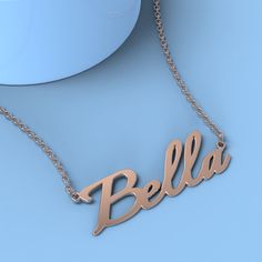 Bella name necklace Rose Gold Custom Necklace, Personalized Gifts For Her/Him Add something extra special to your jewelry box with Name Necklace Official engravable necklaces.
									The Bella's name necklace with little heart unique gifts Rose Gold is best gifts for Bella. Name Necklace Official provides affordable engravable jewelry that won't 
									break the bank. In addition, these pieces make for very thoughtful and appreciated gifts for friends and family. 
									And whether valen Rose Gold Nameplate Necklace For Mom, Rose Gold Name Necklaces For Anniversary, Rose Gold Nameplate Charm Necklace For Anniversary, Custom Rose Gold Name Necklace For Anniversary, Custom Rose Gold Necklace With Name For Anniversary, Customizable Rose Gold Necklace For Personalized Gift, Rose Gold Name Necklaces For Gifts, Rose Gold Necklaces With Name For Anniversary, Rose Gold Necklaces With Names For Gift