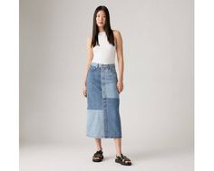 It doesn't get more timeless than our Button Midi Skirt. We gave it a mid rise, a button-up front and finished it off with the perfect midi length. A timeless midi skirt Cut with a midi silhouette Finished with a button-up front Crafted with non-stretch denim Button Midi Skirt, Patch Denim, Denim Patches, Denim Midi Skirt, Stretch Denim, Midi Length, Dress Skirt, Levi's, Mid Rise