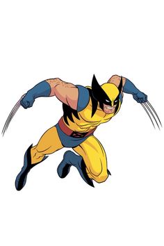 the wolverine is flying through the air