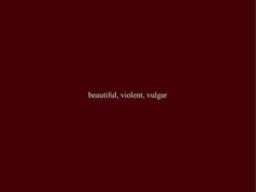 a red background with the words beautiful, violent, vulcanar