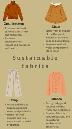 Dive into the world of sustainable fashion with The Sustainable Fabrics Guide! 🌱👗 Discover eco-friendly textiles that redefine style without compromising the planet. ♻️✨ Elevate your wardrobe responsibly! #SustainableFashion Slow Living Clothes, Eco Fashion Aesthetic, Sustainable Clothing Aesthetic, Sustainable Fabrics Textiles, Sustainable Merchandise, Eco Activism, Earthy Wardrobe, Eco Friendly Fashion Clothing, Sustainable Fashion Aesthetic