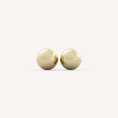 Ball Studs are 3-4mm round ball stud earrings with friction backs. Ball Stud Earrings, Jewelry Companies, Perfect Ring, High Quality Jewelry, Types Of Metal, Yellow Gold, Stud Earrings, Yellow, Gold