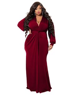 【Product Features】1. Material: The material is soft and breathable, super comfortable in summer and spring. Large but lightweight, perfect for plus size girls and women.2,Lucky Plus Size plus size maxi dress is suitable for plus size women. They accentuate your curves and make you look sexy and elegant.3. Color: Black,Dark green,Claret,Blue,Fuchsia4, Including: 1 dress5. Occasion: Perfect for leisure, summer beach, vacation, special occasion and other places you want to go. Perfect for a wedding or cocktail party. Women Plus Size Mermaid V Neck Dress Women Plus Size Mermaid V Neck Dress This plus size dress is made of high-quality fabric, which is soft and comfortable, with good breathability and excellent wearing comfort. In terms of design, it is mainly simple, without too many fancy dec Plus Size Mermaid, Plus Size Robes, Plus Size Maxi Dress, Plus Size Yoga, Belted Sweater, Summer Beach Vacation, Plus Size One Piece, Party Women, Plus Size Two Piece