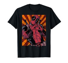 PRICES MAY VARY. Officially Licensed Marvel Apparel 17MARV00038A-001 Lightweight, Classic fit, Double-needle sleeve and bottom hem Deadpool Heart, Deadpool Love, Hands Portrait, Heart Shaped Hands, Portrait Graphic, Superhero Fashion, Hand Heart, Marvel Clothes, Geek Fashion