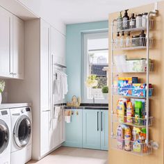 the laundry room is clean and ready for us to use