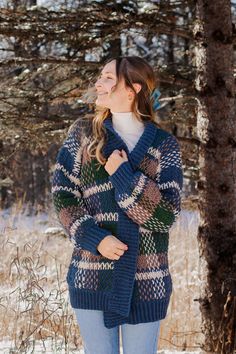 Plaid Cardigan – Crochet Pattern for Size Inclusive, Beginner-Friendly Cardigan! [Photo Tutorials Included] - Knits 'N Knots