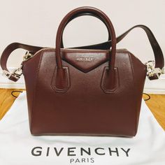 Barely Used *Authentic* Givenchy Classic Antigona Bag. No Scruffs, Marks Or Scratches. Oxblood Color (Dark Burgundy). Removable Strap. Silver Hardware. Will Ship With Dust Bag! Luxury Burgundy Bag For Everyday, Designer Burgundy Satchel For Evening, Oxblood Color, Givenchy Bags, Givenchy Bag, Givenchy Paris, Dark Burgundy, Best Handbags, Silver Hardware