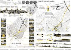 an image of a city map with yellow and black details