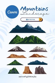 mountain, nature, landscape, travel, peak, outdoor, hill, illustration, rock, view, adventure, climbing, hiking, panorama, scenery, top, cliff Education Poster Design, Instagram Design Creative, Graphic Design Infographic, Mountains Landscape, Event Poster Design