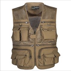 Questions? Leave A Comment Below! Multi Pocket Vest, Safari Vest, Pocket Camera, Photographer Studio, Fishing Photography, Waistcoat Men, Fishing Vest, Outdoor Vest, Tactical Vest