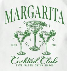 margarita cocktail club t - shirt