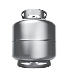 a stainless steel tank is shown on a white background with clippings for text