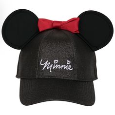 Disney Minnie Mouse Signature Glitter Cap With 3d Ears And Bow Black. Made In China, Women’s Baseball Hat, Luxurious, Fancy, Black Glitter, New With Tags, 80% Polyester, 20% Cotton , New With Tags Red Mickey Mouse Adjustable Hat, Adjustable Red Mickey Mouse Hat, Cute Adjustable Black Baseball Cap, Adjustable Minnie Mouse Cap, Black Adjustable Minnie Mouse Hat, Adjustable Black Minnie Mouse Hat, Casual Black Mickey Mouse Hat, Black Mickey Mouse Cap, Mickey Mouse Hat