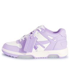 Purple Off White Shoes Outfit, Purple And White Shoes, Cheap Purple Sneakers For Streetwear, Luxury Dynamic Purple Sneakers, Luxury Purple Dynamic Sneakers, White Shoes Outfit, Graphic Print Top, Pretty Sneakers, Off White Shoes