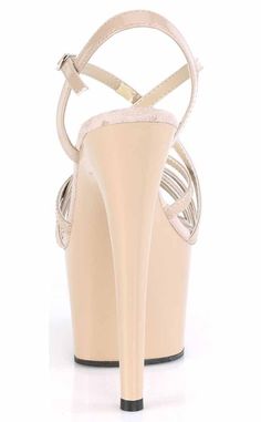 7"" (178mm) heel, 2 3/4"" (70mm) platform ankle strap sandal featuring overlaping criss cross straps.HEEL/PLATFORM : 7" Heel, 2 3/4" PFFIT GUIDE : True to sizeVEGAN : YesSIZE: US women's sizing 4-inch Heel Cross Strap Party Heels, Cross Strap 4-inch Heels For Party, Party Heels With 4-inch Heel And Cross Strap, 4-inch Cross Strap Party Heels, Ankle Strap Heels With Crisscross Straps For Parties, High Heel Sandals With Crisscross Straps For Party, High Heels With Crisscross Straps For Party, Strapped Platform Sandals For Party, Pleaser Shoes