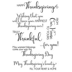 some words that say happy thanksgiving