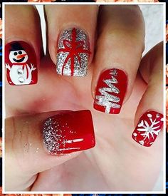 Square Nail, Square Nail Designs, Christmas Gel Nails, Christmas Nail Art Designs, Nails Christmas, Christmas Nails Acrylic, Winter Nail Art, Beautiful Nail Designs, Xmas Nails