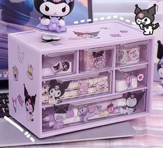 Kawaii Storage Box Introducing the adorable Kawaii Storage Box! Keep your space organized with this cute and functional storage box. Perfect for storing small items, it adds a touch of cuteness to any room. Say goodbye to clutter and hello to organization with the Kawaii Storage Box. Kuromi Items, Kuromi Room, Organizing Documents, Cinnamoroll Pompompurin, Luxury Pillows Decorative, Gamer Office, My Melody Cinnamoroll, Hello Kitty Crafts, Hello Kitty Kuromi