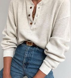 Fall Fashion Comfy, Daily Dress Me, Millennials Fashion, White Long Sleeves, Vintage Hipster, Traje Casual, Fashion Jeans, Looks Street Style, Winter Trends