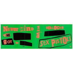 For Sale on 1stDibs - A promotional banner poster printed by Warner Bros to promote the November 1977, US release of the Sex Pistols only studio album 'Never Mind The Bollocks, Jamie Reid, Vintage Banner, Promotional Banners, Elvis Costello, Racing Posters, Japanese Film, Lp Cover, Never Mind, Bond Films