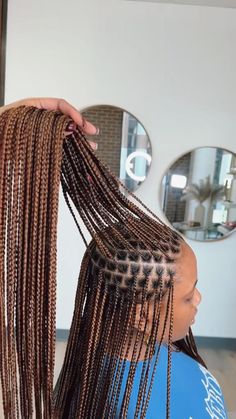 How To Make Knotless Braids, Braid Styling Ideas, Adult Hairstyles For Long Hair, Long Braid Ideas, Micro Braids For Black Women, Micro Knotless Braids, Boho Braids With Color, Braids Color Ideas, Lasting Hairstyles