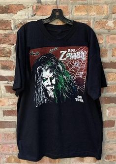 Rob Zombie T-shirt 90s Rob Zombie Deadstock Parking Lot T-shirt Rob Zombie Shirt, Rob Zombie T Shirt, Zombie Shirt, Chris Johnson, Zombie T Shirt, Rob Zombie, Parking Lot, New Vintage, Black Tshirt