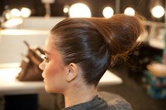 How To: 7 Steps by Aveda.  Updo with mini-crimper detailing by Antoinette Beenders for Aveda at Christian Siriano Fashion Week High Ponytail Editorial, Nyfw Backstage, 2011 Runway, Drops Of Jupiter, Project Runway, Beauty School, Christian Siriano