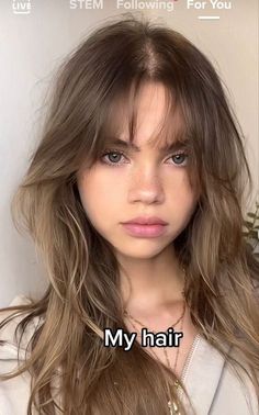 Wispy Blended Bangs, Shag Hairstyles Wispy Bangs, Wispy Bangs Long Hair Hairstyles, Curtain Bangs With Wispy Bangs And Layers, Medium Length Haircut Face Framing Bangs, Longer Wispy Bangs, Wisp Curtain Bangs, Light Wispy Bangs With Layers, Fringe With Hair Up