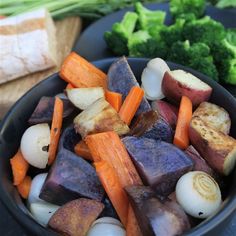 a bowl filled with different types of vegetables