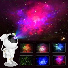 Outer Space Projector Galaxy Star Projector, Star Projector Lamp, Astronaut Design, Galaxy Lights, Star Projector, Milky Way Galaxy, Projector Lamp, Galaxies Stars, Relaxation Gifts