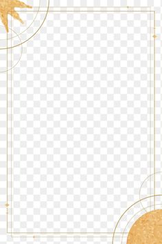 a gold and white background with an empty square in the middle, surrounded by golden circles