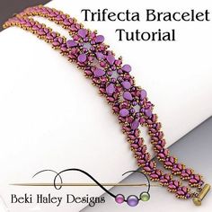 an advertisement for bead and sew magazine featuring a bracelet with beads on it