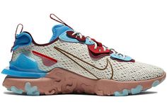 Nike React Vision Light Bone Terra Blush CD4373-001 Nike React Vision, Nike Air Force 1 Mid, Trendy Mens Fashion, Nike React, Red Sneakers, Nike Fashion, Running Shoes Sneakers, Free Amazon Products, Nike Huarache