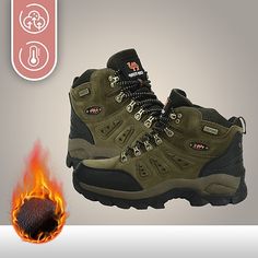 Upper Materials:Cowhide; Season:Summer,Spring   Fall,Fall; Lining Material:Fabric; Gender:Men's; Activity:Camping / Hiking / Caving,Hiking,Climbing; Toe Shape:Round Toe; Type:Hiking Boots,Mountaineer Shoes; Midsole Materials:EVA; Outsole Materials:Rubber; Age Group:Adults'; Closure Type:Lace-up; Function:Shock Absorption,Breathable,Comfortable,Windproof; Insole Materials:Rubber; Net Weight:0.6 Green Slip-on Walking Shoes For Outdoor, Khaki Waterproof Lace-up Hiking Boots, Khaki Lace-up Waterproof Hiking Boots, Ankle-high Waterproof Boots For Hiking, Outdoor Slip-on Walking Shoes With Protective Design, Casual Green Breathable Hiking Boots, Breathable Ankle-high Outdoor Boots, Breathable Ankle-high Boots For Outdoor, Green Casual Waterproof Breathable Boots