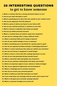 Know Each Other Questions, Questions To Know Someone, 100 Questions To Ask