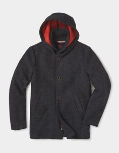 The Balboa City Peacoat is rugged, thick, and well-made, with a tailored fit that looks polished enough to wear to work. But don’t let its modern look fool you – this peacoat is made from boiled wool, and is warm and durable enough to last for years. Cut Clothes, Polo Pullover, Leather Outerwear, Boiled Wool, Wear To Work, Balboa, Pullover Jacket, Navy And Green, T-shirt Polos