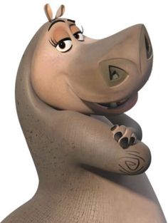 a cartoon dog with big eyes holding his paw up to its chest and looking at the camera