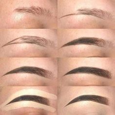 Brow Shaping Tutorial, Types Of Eyebrows, Bentuk Alis, Eyebrow Makeup Tutorial, Video Makeup, Eyebrow Makeup Tips, Threading Eyebrows