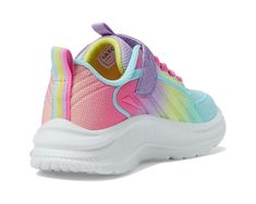 SKECHERS KIDS Rainbow Cruisers 303721L (Little Kid/Big Kid) | Zappos.com Playful Low-top Rainbow Sneakers, Playful Rainbow Low-top Sneakers, Multicolor Slip-on Sneakers For School, Casual Low-top Running Shoes For School, Casual Multicolor Sneakers For School, Rainbow Sporty Sneakers For Summer, Sporty Rainbow Sneakers For Summer, Casual High-top Running Shoes For School, Rainbow Casual Synthetic Sneakers