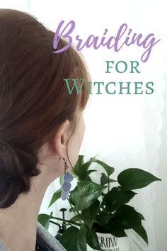 Hair Braid Protection Spell, Witch Hair Braids, Hair Veiling Pagan, Witch Protection Braids, Hair Magick Witchcraft Braids, Witchy Hairstyles Curly, Witch Hairstyles Long, Hair Spells Witches, Witchy Braids