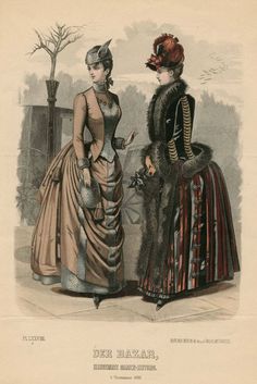 Der Bazar 1885 Late 1800s Fashion, History Fashion