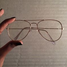 Clear Aviator Glasses, Gold Investments, Trendy Glasses, Four Eyes, نظارات شمسية, Cute Glasses, Fashion Eye Glasses, Aviator Glasses