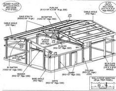 an image of a building with parts labeled