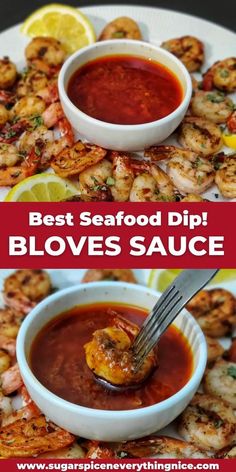 the best seafood dip and bloves sauce