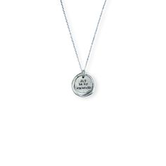 "For the joy of the Lord is your strength." Nehemiah 8:10 It can be difficult to access joy in the middle of heartache or struggle, but joy is a gift from heaven that gives us strength in challenging times. This stunning necklace from our Spiritual Warfare Collection encourages you to tap into the gift of joy from heaven available to you! Prayer: God, thank you for your gift of joy. When I am weak, exhausted, or dismayed, I will come to you and find joy. Thank you that joy is a gift that strengt Spiritual Hypoallergenic Necklaces For Anniversary, Inspirational Round Necklace For Anniversary, Inspirational Round Necklaces For Anniversary, Spiritual Hand Stamped Necklace For Anniversary, Inspirational Silver Round Necklace, Inspirational Adjustable Charm Necklace With Round Pendant, Meaningful Adjustable Sterling Silver Necklace, Inspirational Hypoallergenic Necklace For Gifts, Inspirational Pendant Charm Necklaces For Everyday