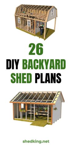 the back yard shed plans are easy to build